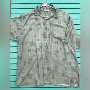 Hawaiian green shirt